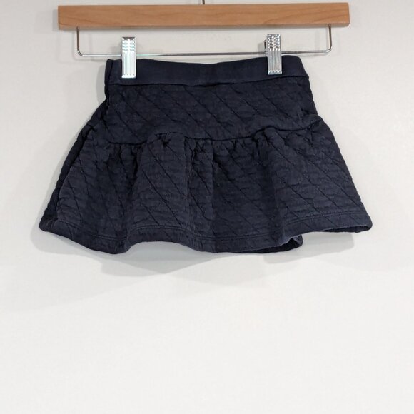 Petit Bateau Quilted Skater Skirt Navy Blue Size 5 - Picture 2 of 2